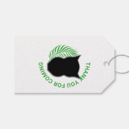 フクロウと椰子の葉 ギフトタグ