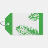フクロウと椰子の葉 ギフトタグ (裏面横)
