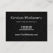 フクロウと満月 名刺 (裏面)