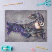 フクロウと猫の切り離し紙 薄葉紙 (クラフト)