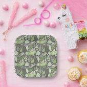 フクロウと自然 ペーパープレート (パーティー)