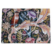 フクロウと花ウィリアム・モリス大抱き枕 ラージペーパーバッグ (正面)