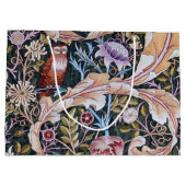 フクロウと花ウィリアム・モリス大抱き枕 ラージペーパーバッグ (裏面)