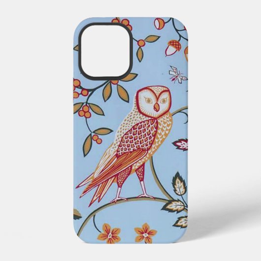 フクロウと花、ウィリアム・モリス Case-Mate iPhoneケース iPhone 12ケース (裏面)