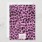 フクロウと蝶のSweet sixteen 招待状 (裏面)