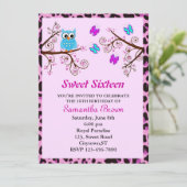 フクロウと蝶のSweet sixteen 招待状 (スタンド正面)