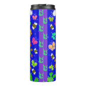 フクロウと鳥のサボテンの木 タンブラー (裏面)