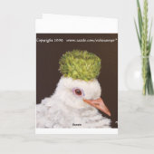 フクロウと鳩のクリスマスカード シーズンカード (裏面)