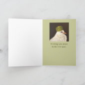 フクロウと鳩のクリスマスカード シーズンカード (内部)