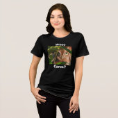 フクロウなんて気にしない Tri-Blend トライブレンドTシャツ (正面全面)