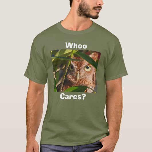 フクロウなんて気にしないTシャツ Tシャツ (正面)