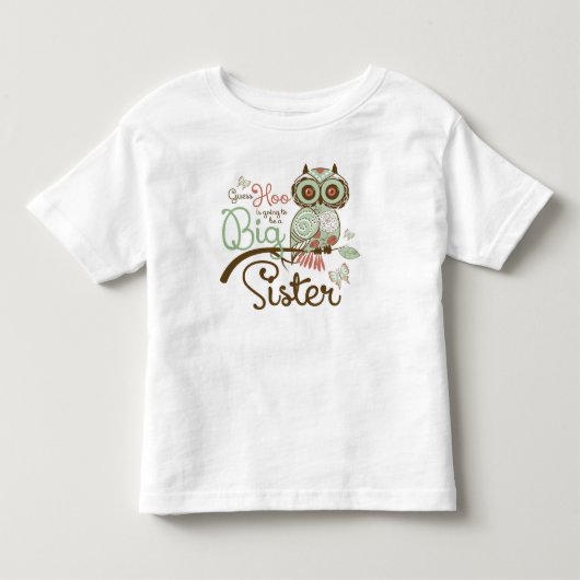 フクロウになる姉 トドラーTシャツ (正面)