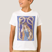 フクロウによってアテーナーの注目されるメッセンジャー Tシャツ (正面)