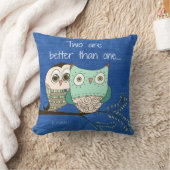 フクロウのある聖書の一節より二つは優れている クッション (ブランケット)