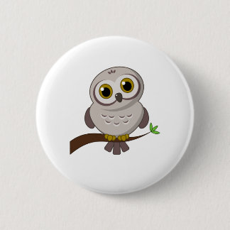 フクロウのかわいこちゃん 缶バッジ