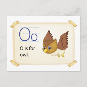 フクロウのための手紙O ポストカード