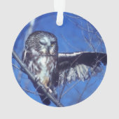 フクロウのまばたき オーナメント (裏面)