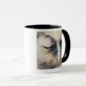 フクロウのまばたき マグカップ (正面右)