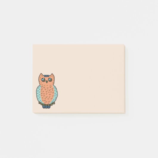 フクロウのやじり声の後it®ノート ポストイット (正面)