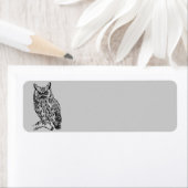 フクロウのアニメーション ラベル (インサイチュ)