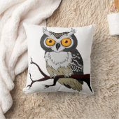 フクロウのアメリカ人のMoJoの枕 クッション (ブランケット)