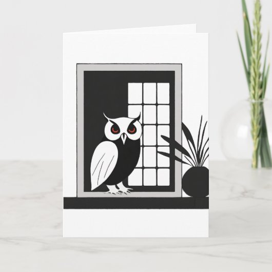 フクロウのアートカード シーズンカード (正面)