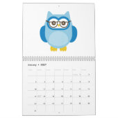 フクロウのカレンダー カレンダー (1月 2027)