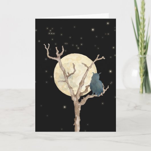 フクロウのカード カード (正面)