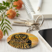 フクロウのキーチェーン キーホルダー (側面)