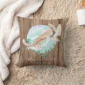 フクロウのギフト - オーダーメイド クッション (ブランケット)