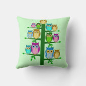 フクロウのクリスマスツリー クッション (裏面)