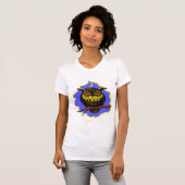 フクロウのクールなTシャツのデザイン Tシャツ (正面フル)