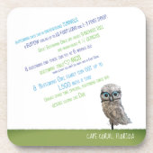 フクロウのコースターを掘り進むこと コースター (正面)