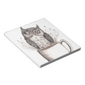 フクロウのコーヒー時間 ノートパッド (アングル)