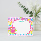 フクロウのサンキューカード サンキューカード (スタンド正面)