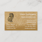 フクロウのシンボル カラー 名刺 (正面)