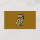 フクロウのシンボル カラー 名刺 (裏面)