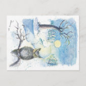 フクロウのシーズンのポストカード ポストカード (正面)