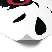 フクロウのスケッチポスター ポスター (角)