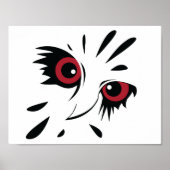 フクロウのスケッチポスター ポスター (正面)