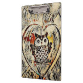 フクロウのスケッチ クリップボード (左)