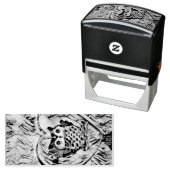 フクロウのスケッチ セルフインキングスタンプ (インサイチュ)