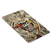 フクロウのスケッチ マグネット (右側)