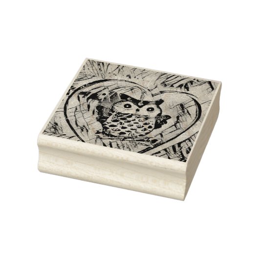 フクロウのスケッチ ラバースタンプ (スタンプ)