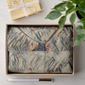 フクロウのスケッチ 薄葉紙 (ギフト)