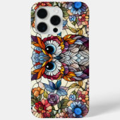 フクロウのステンドグラス風デザイン Case-Mate iPhoneケース (裏面)