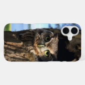 フクロウのスマホケース iPhoneケース (裏面横)