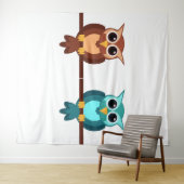 フクロウのタペストリー タペストリー (インサイチュ(横))