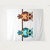 フクロウのタペストリー タペストリー (正面(横))