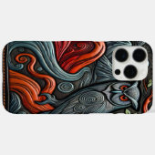 フクロウのデザインが自然でショーケースを飾る Case-Mate iPhoneケース (裏面 (横))